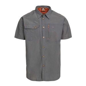 Trespass Mens Lowrel Mosquito Repellent Short-Sleeved Shirt / Gray